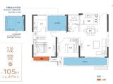 国兴三巽翡翠熙岸_3室2厅2卫 建面105平米
