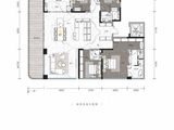 中国铁建西派御江_4室2厅3卫 建面235平米