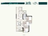 万科公园里_3室2厅1卫 建面98平米
