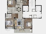 德信天宸_4室2厅2卫 建面126平米