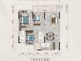 彰泰联发沁园春_3室2厅2卫 建面112平米
