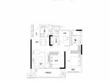 金辉悠步兰庭_3室2厅2卫 建面98平米