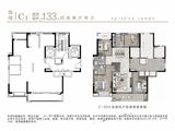 越秀悦见云庭_4室2厅2卫 建面133平米
