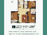 润华翡翠山_3室2厅2卫 建面117平米