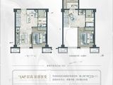 远洋钻石湾四季观澜_2室2厅2卫 建面59平米