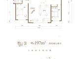 东岸国际三期怡然居_4室2厅2卫 建面197平米