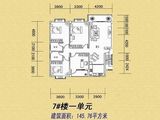 鑫辉天江丽都_4室2厅2卫 建面145平米