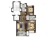 万科翡翠春晓_2室2厅1卫 建面80平米