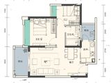 嘉辉罗浮公馆_2室2厅1卫 建面77平米