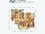 宏湖中央城_4室2厅2卫 建面131平米