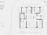 中海兴叁號院_4室2厅2卫 建面186平米