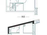 越秀星耀TOD_A栋建筑面积约55㎡D户型 建面55平米