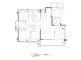 榕发北源云筑_4室2厅2卫 建面128平米