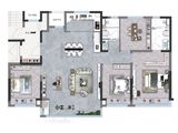 保利公园上城_4室2厅2卫 建面140平米