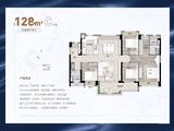 越秀潮樾府_4室2厅2卫 建面128平米