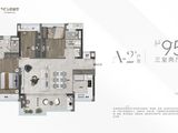松湖润府_3室2厅2卫 建面95平米