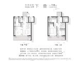 中旅东篱院_3室2厅2卫 建面118平米