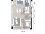 臣田开元广场_3室2厅1卫 建面88平米