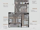 绿城海棠鸣翠_4室2厅2卫 建面125平米