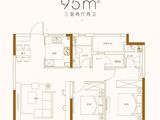 锦云华庭_3室2厅2卫 建面95平米